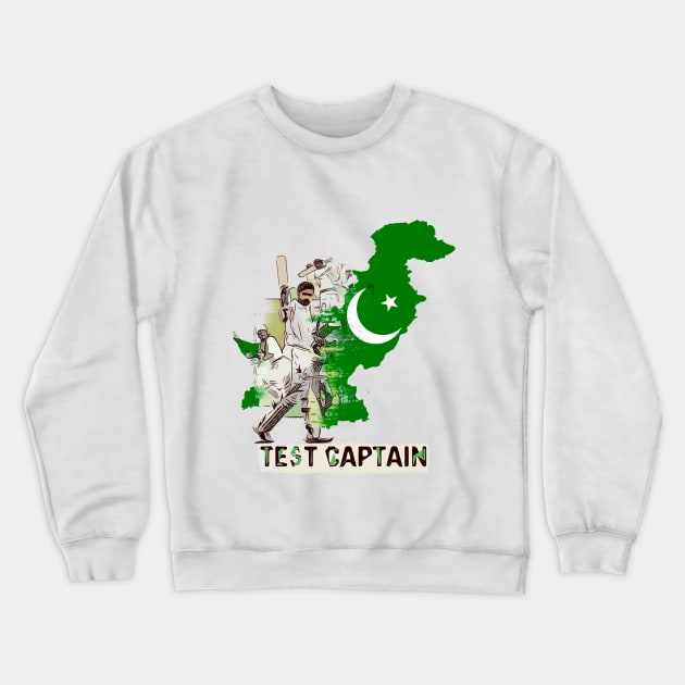 Pakistan Test Captain Crewneck Sweatshirt by FasBytes